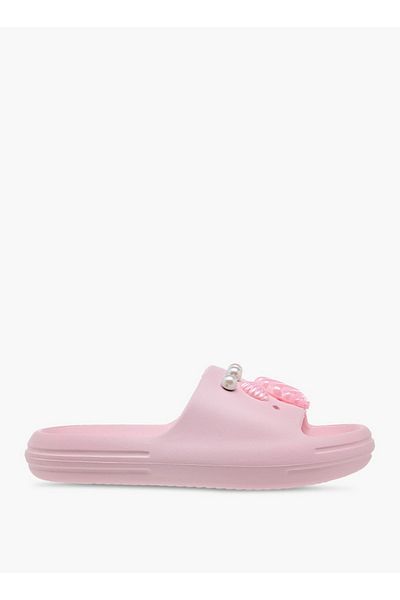 Aqua Girls Pearl Embellished Slip-On Slides