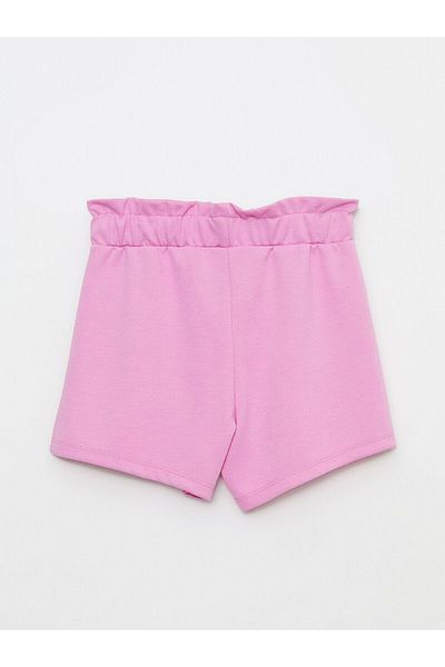 LC Waikiki Elastic Waist Basic Girl's Shorts