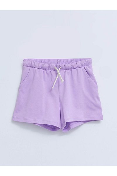 LC Waikiki Elastic Waist Basic Girl's Shorts
