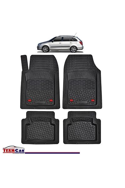 TEAMCAR Covorașe auto tip tavă compatibile cu Skoda Fabia II (2007–2014) - Break