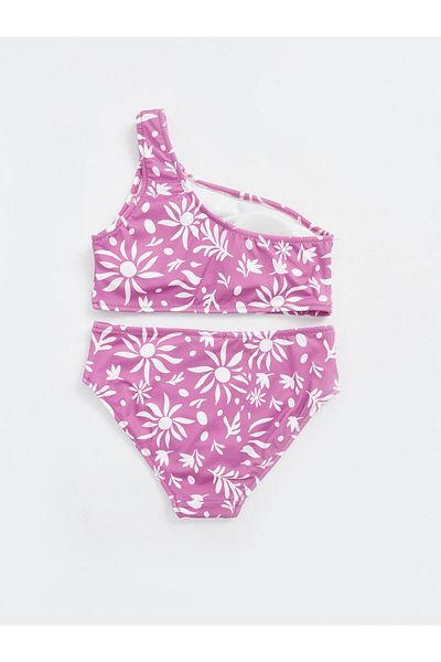 LC Waikiki Schnell trocknender bedruckter Mädchen-Bikini