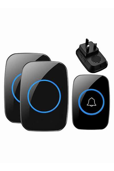 sharpdo Wireless Doorbell Plug in Waterproof Doorbell 2 Receivers and 1 Transmitter