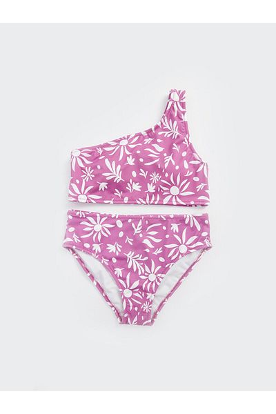 LC Waikiki Schnell trocknender bedruckter Mädchen-Bikini