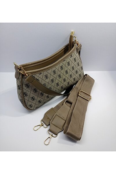 stilyy Brown Patterned Women's Baguette Bag