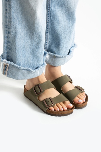 Sivarro Fuga Comfort унисекс пантофи с катарама – каки