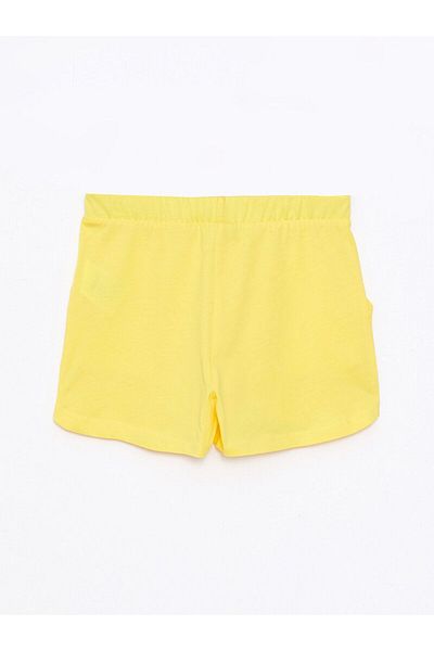 LC Waikiki Elastic Waist Printed Girl's Shorts