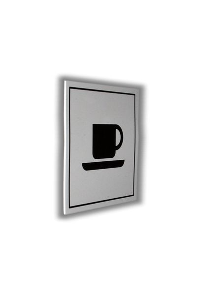 Bul-Sat Forex Warning Signs and Symbols 10X10 cm 1 mm Dining Hall -Coffee Symbol