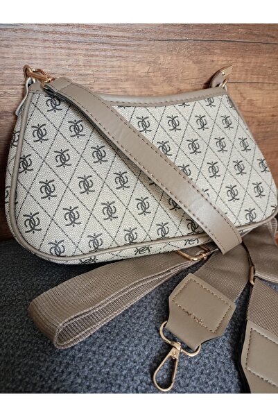 stilyy Brown Patterned Women's Baguette Bag