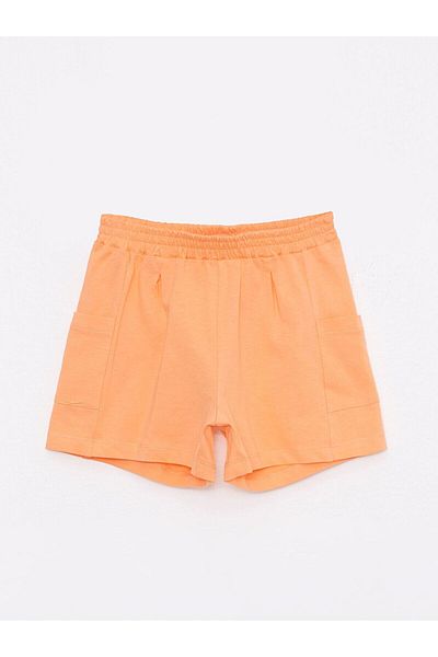 LC Waikiki Elastic Waist Basic Girl's Shorts