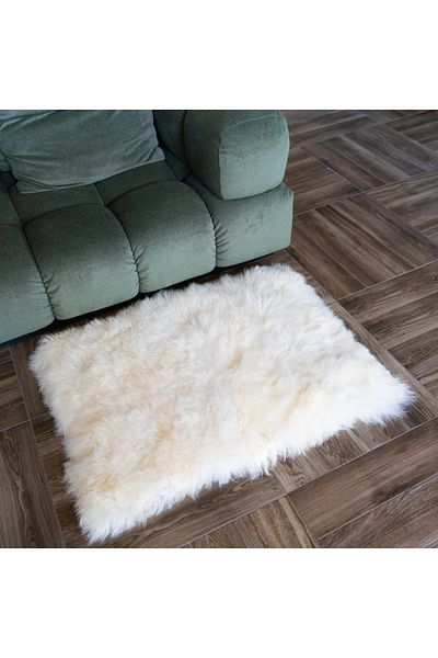 LUXUSKIN Ivory oblong sheepskin