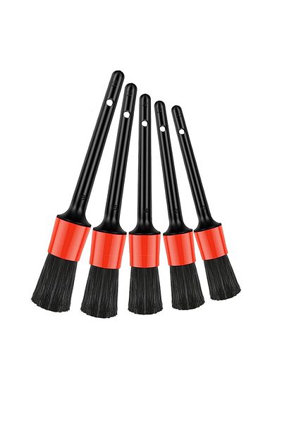 OEM Car interior cleaning set, 5 brushes and a cloth, different sizes