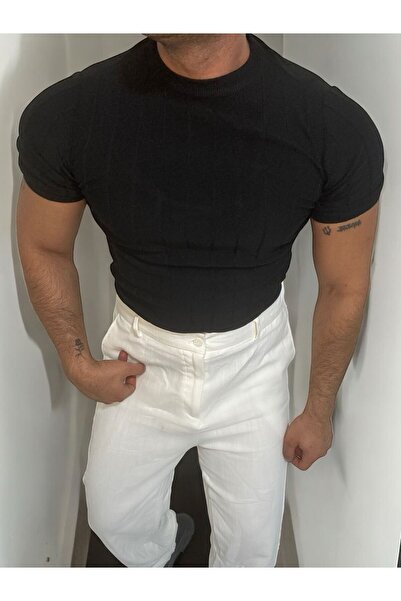 Butik ROSS YUVARLAK YAKA ÇİZGİ ŞERİTLİ FİT TİŞÖRT