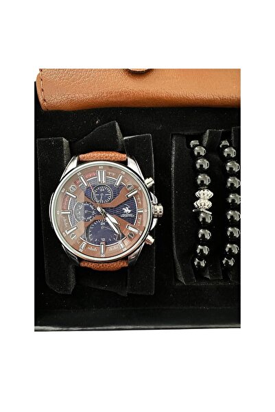 Bay Emir Father's Day Special Men's Watch Wallet Prayer Beads Bracelet Set