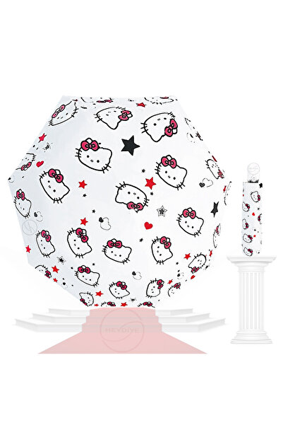 Heydiye Fantastik Kids (UV99+ Güneş / Yağmur) Hello Kitty Otomatik Aç/Kapa Şemsiye