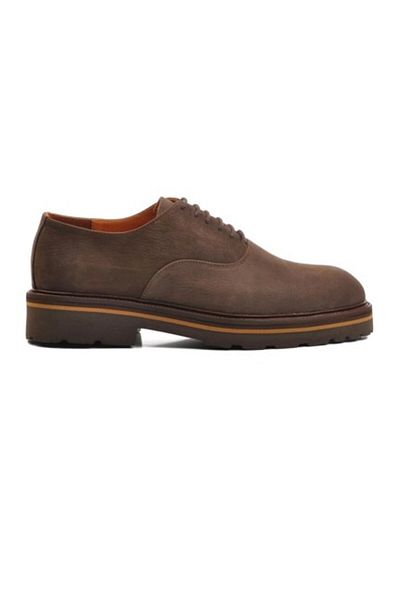 CLASS WOOD Classwood 19885 High Sole Genuine Leather Men's Classic Shoes Nubuck Brown