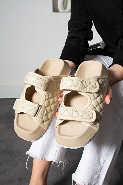 Sivarro Kapitone Cırtcırtlı Kadın Bej