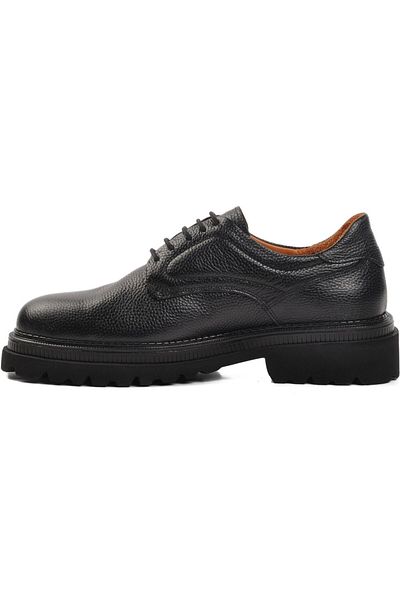 CLASS WOOD Classwood 19880 High Sole Genuine Leather Men's Casual Shoes Skin Black