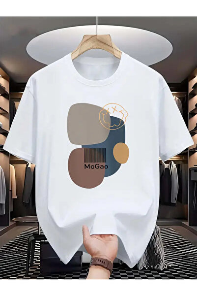 AEMİ Tricou oversize cu decolteu rotund cu imprimeu unisex