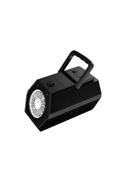 LUDIRO Portable Automatic Soap Bubble Maker, 20 Holes, 3 Power Types, Black