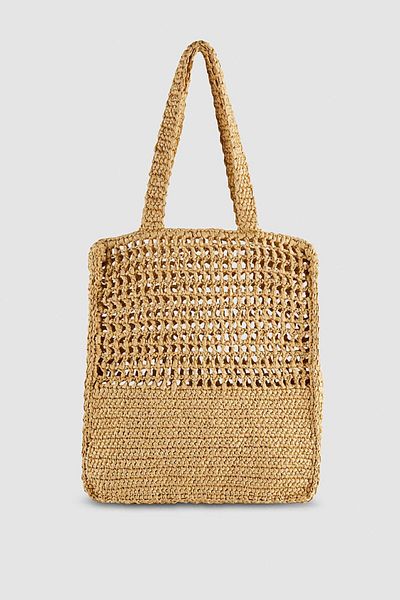 Patrizia Pepe BEACH BAG - PATRIZIA PEPE - ONE SIZE, CREAM