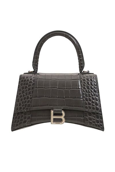 Balenciaga GEANTĂ DE UMĂR CU GRAVURĂ CU FORMĂ CLEPSTILĂ - BALENCIAGA - MĂRIME UNICĂ, GRI