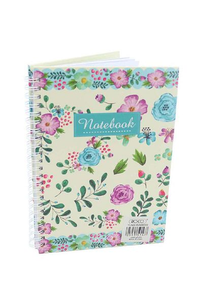 Roco Notebook Flower A5 100 Pages Blank/Ruled