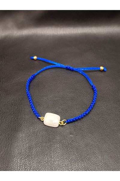 Han Ticarethane Macrame Bracelet with Crystal Quartz Natural Stone