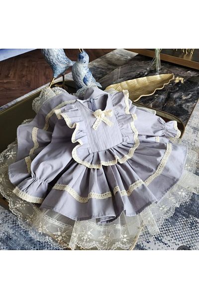 Tozpembebaby Cotton Puffy Dress