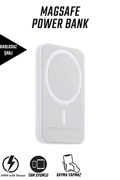 Kılıforyum 10.000 Mah 22.5W Hızlı Şarj Magsafe Kablosuz Şarj Cihazı Type-C Ba...