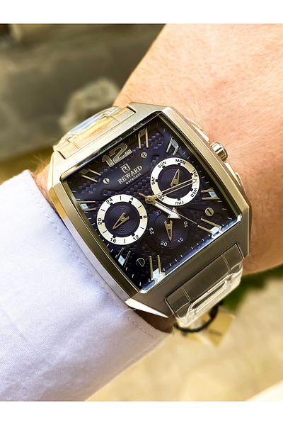 Reward Original Men Wrist Watch Waterproof Silver Color Steel Cord Father Day Gift