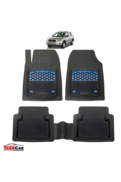 TEAMCAR ® Floor Mats Compatible Toyota Rav4 (2006–2012) Blue