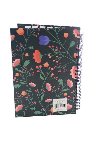 Roco Sticky Notebook Flower A580 Pages (40 Sheets) Blank/Ruled