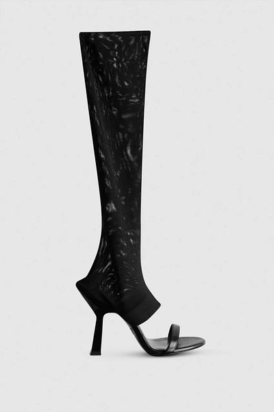 Patrizia Pepe SANDALE TULLE - PATRIZIA PEPE - 38, NEGRU