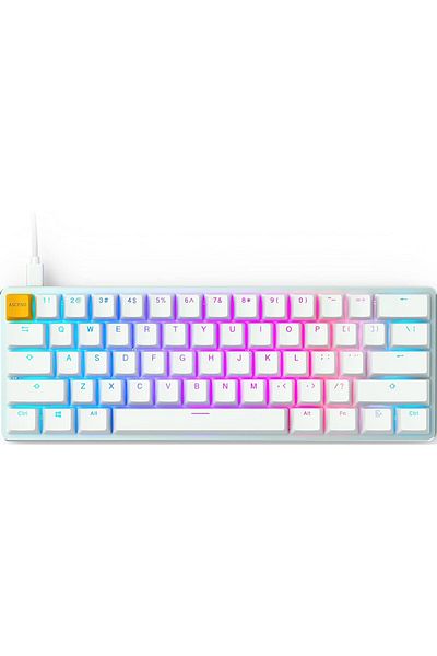 Glorious Glorious Modular Mechanical Gaming Keyboard (Compact Size) - White, USB-C