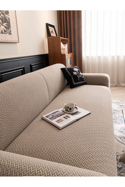 uzhanem Seat Cover Sofa Cover 1 Piece Lycra for 3 Seater Seats High Quality