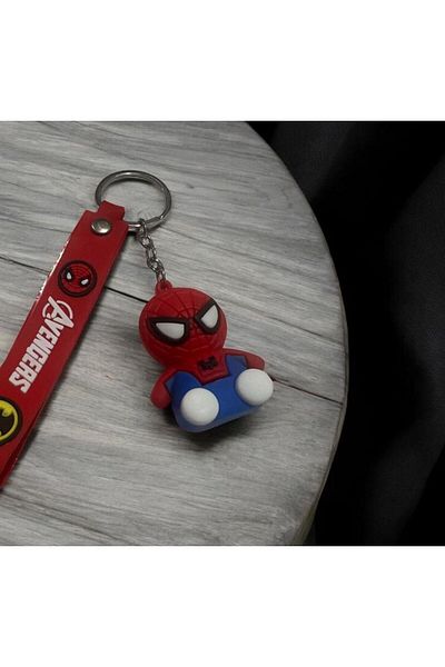 demirosa Spider-Man Spider-Man Figure Silicone Keychain & Bag Accessory