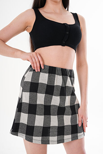 MYMİSİY MINIFUSTA CU CAROȚI NEGRU-CREM