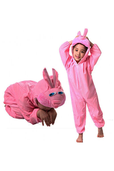 ForWhat Costum pentru copii Iepure Roz 3 ANI pentru spectacol de activități l...