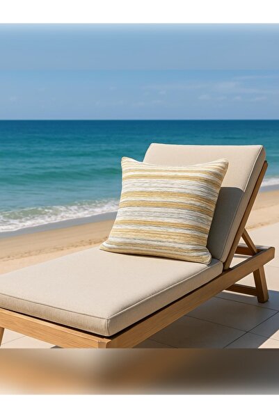 Prestij Home TEKSTİL Günlük Bahçe Balkon Kırlent Plastik Hasır Jüt İçi Astarl...