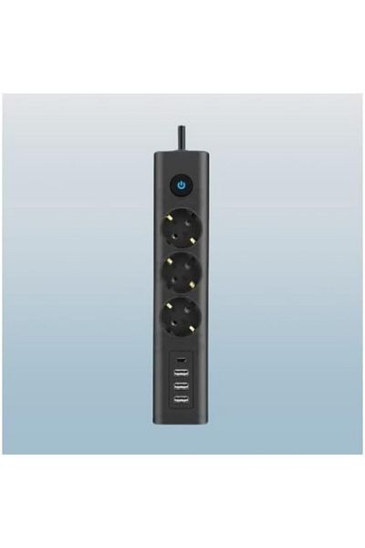 STOREMAX New Generation Socket Type-C Port Input Current Protected Triple Socket, 3 Usb, 1 Type-C Input, Heat Resistant