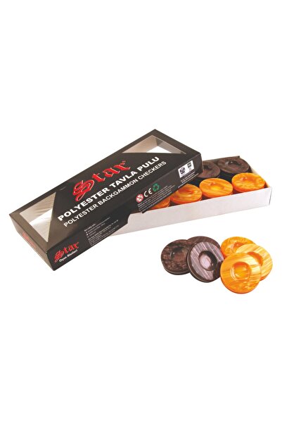 Star Oyun Aletleri رقائق البليستر للطاولة (بني-برتقالي)