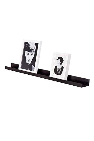 SyaMAG Polita din MDF neagra, feronerie inclusa, 55x12 cm