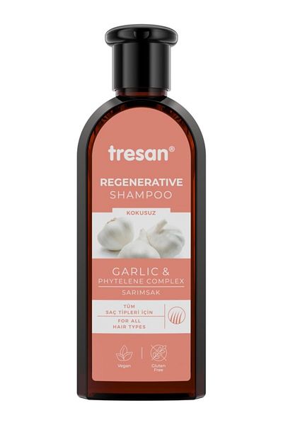 ShopZum Tresan Garlic Repairing Care Shampoo for All Hair Types 300 ml