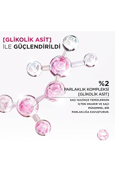Genel Markalar Paris Glycolic Gloss Parlaklığı Saça Mühürleyen Laminasyon 5 Dakikada Durulanan Bakım 200 Ml