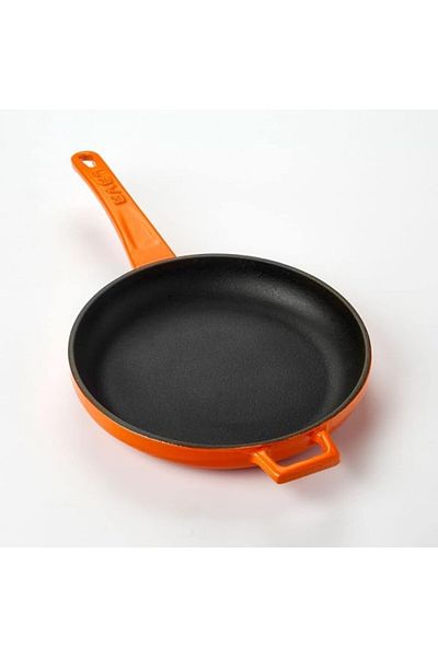 ShopZum Lava Metal Cast Roasting Pan, 20 Cm, Orange
