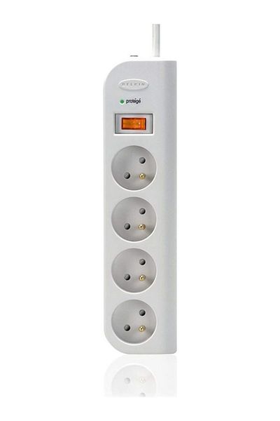 LUXE Belkin F9E400Fr1M Surge Protected Extension Socket, 4, 1m, Input Voltage 230.4 Ac Output, Ac Input Frequency