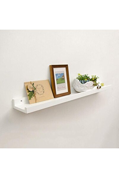 SyaMAG Polita din MDF alba, feronerie inclusa, 55x12 cm