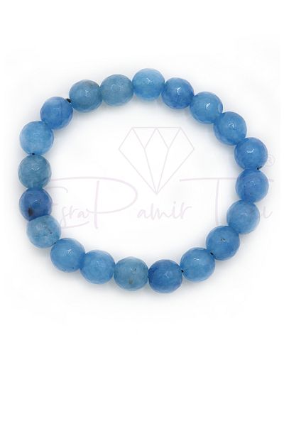 Esra Pamir Blue Agate Natural Stone Bracelet