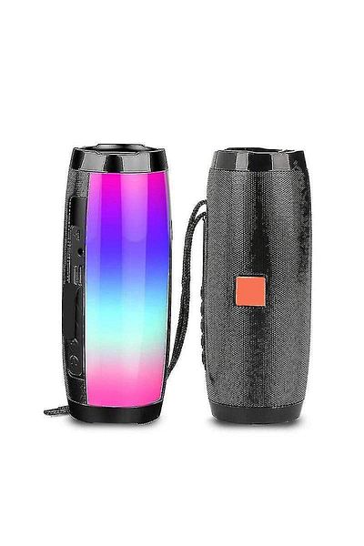 SIKS Portable speaker, multi-color ambient light, wireless, FM radio, black