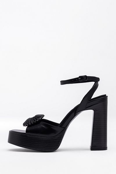 Tasarım Mantaga Women's Front Buckle Ankle Belt Platform Heeled Shoes